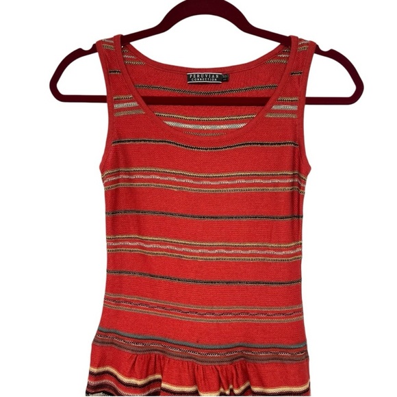 Peruvian Connection Red Pima Cotton Printed Sleeveless A Line Dress Women’s XS - Picture 8 of 12
